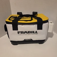 Frabill 3600 Bait Station 8 QT., White With Side Pump Universal Bait Box
