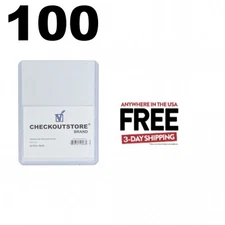 100 CheckOutStore Clear Protective Toploader Card Protector (3 x 4 in) **1-3 DAY