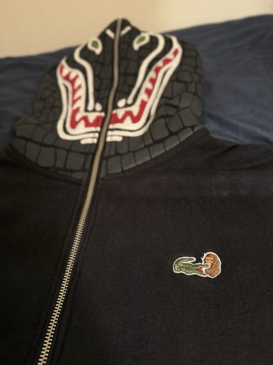 Bape X Lacoste Full Zip Hoodie UK