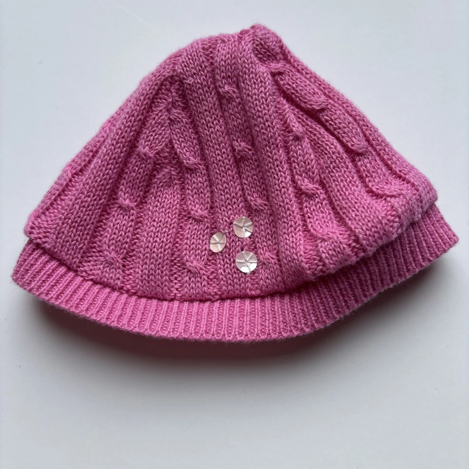American Girl Fancy Tie Sweater - Coat & Pink Hat with Sequins - Retired - Image 4 of 4