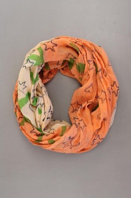   Second Life Fashion Loop für Damen orange aus Baumwolle  
