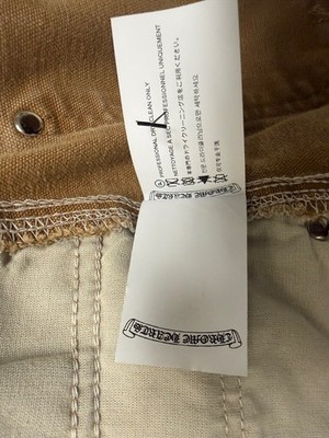 Chrome Hearts Cross Patch Tan Brown Carhartt SZ 34 Leopard Waist