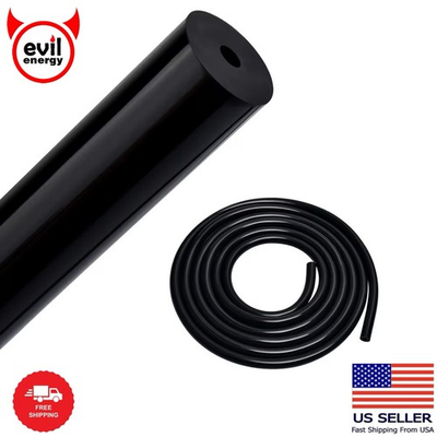 #ad 7 64 Silicone Vacuum Tubing Hose Line 50FT 130PSI Max Pressure Black 2.8mm ID $45.00