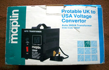 Maplins Protable Reino Unido a EE. UU. Convertidor de voltaje caravana etc.