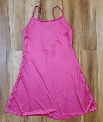 knee length dresses for ladies Pink Satin Mini Dress main image 0