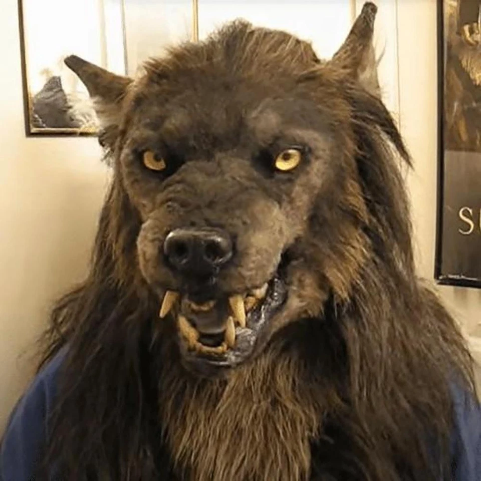 Super Realistic Werewolf Mask Halloween Cosplay Party Costume Highly recommended - Image 3 of 4