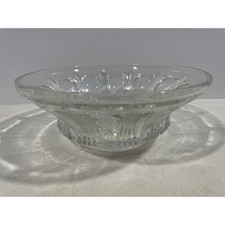 Vintage EAPG Crystal Serving Bowl with Starburst Pattern