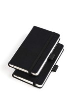 2 Pack Mini Notebook 3x5.5 Ruled Lined Journal Leather Cover with Pen Holder