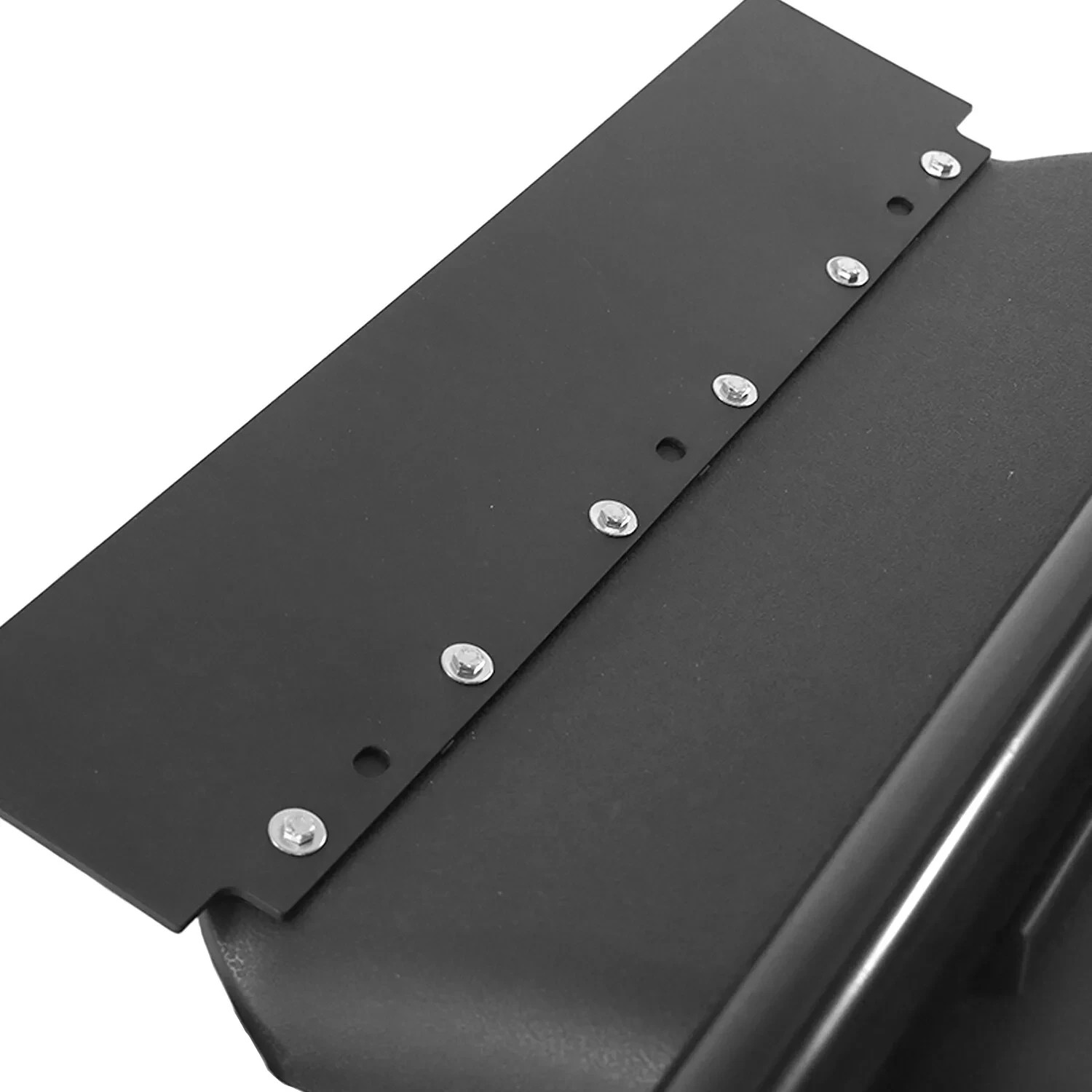 Pair Black Poly 24'' x 24'' Quarter Fenders for Semi Truck Volo Peterbilt VNL