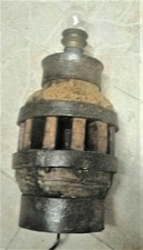 Rustikaler Lampenfuß , alte Holz Radnarbe  Antik Deko Design