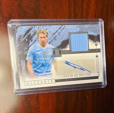 Panini Impeccable 2023-24 EPL Kevin De Bruyne Man City EJ-KDB Auto Patch 17/99