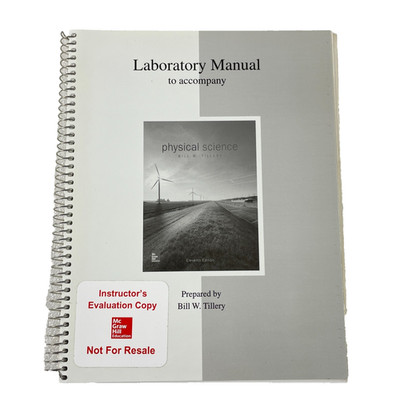 Laboratory Manual Physical Science by Tillery - McGraw-Hill 11th Edition