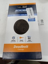Schlage B-Series Aged Bronze Brass Single Cylinder Deadbolt T15