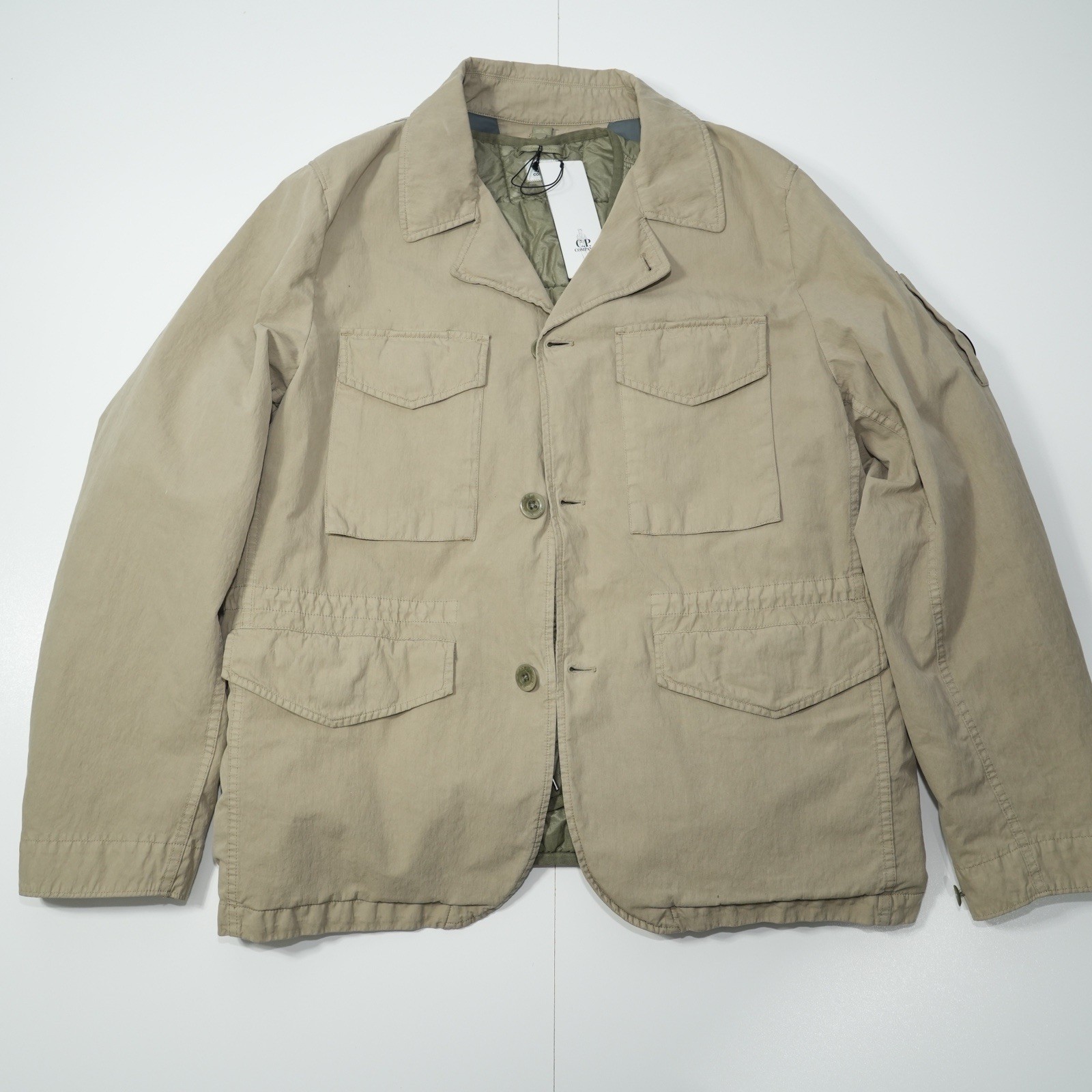C.P. Company 50 Fili Rubber Jacket 2 In 1   Size 54 (XL) Beige – BNWT