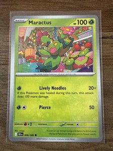 Pokemon TCG Scarlet & Violet Black Bolt Maractus 008/086