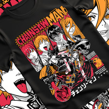Chainsaw Man Shirt, Horror Anime Tee, CSM Denji Power Shirt, Gift T-Shirt Anime