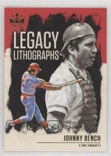 2021 Panini Diamond Kings Legacy Lithographs Johnny Bench #LL-7 HOF 09ju