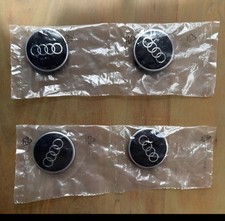 Set Of 4 Genuine Oem 2018-2025 Audi Center Caps 61mm Gloss Black 81a601170