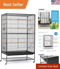 Spacious Flight Cage for Small to Medium Birds