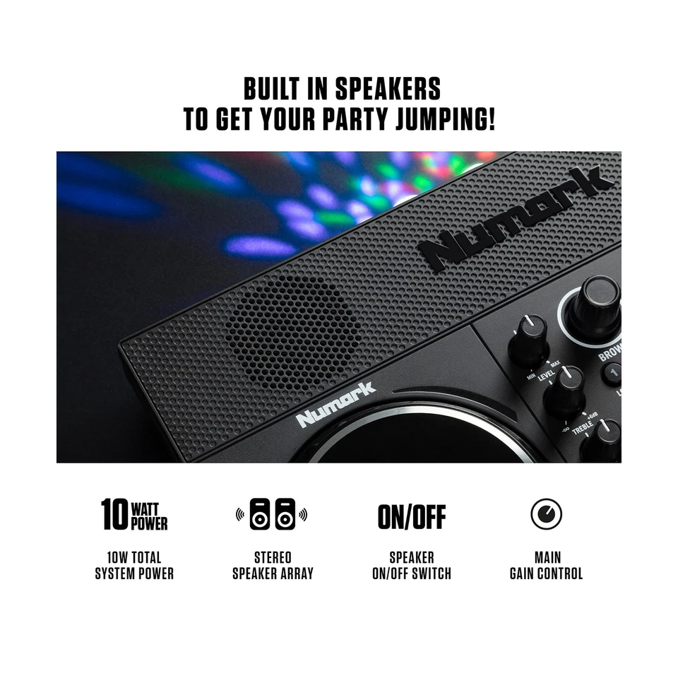 Numark Party Mix Live + HF125 - Controlador DJ/Adultos y Niños DJ Set con DJ Li... Foto 3 de 4