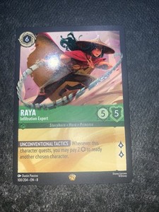 Disney Lorcana Raya Infiltration Expert 100/204 Reign of Jafar Regular Legendary