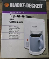 NOS 1992 Black & Decker Drip Coffee Maker Cup at a Time Model DCM6 
