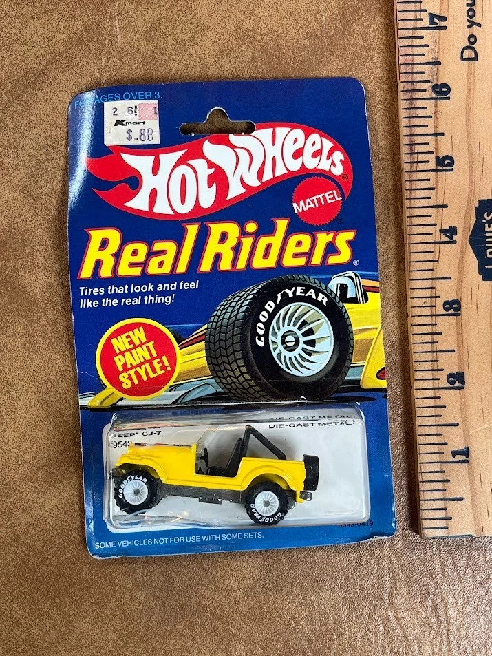 1982 Hot Wheels Real Riders Yellow Jeep CJ-7 9543 Snake NIP *Read* - Image 2 of 4