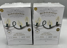 Lot of 2 Boxes Wondershop B2 60 Lights Warm White Twinkling Faceted LED C6 NIB