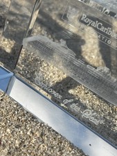 Royal Caribbean EXPLORER of the Seas 3D Etched Crystal Block