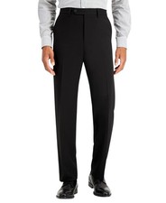 Nautica Mens Modern fit Dress Suit Pants 43 / 32 Black Solid Stretch