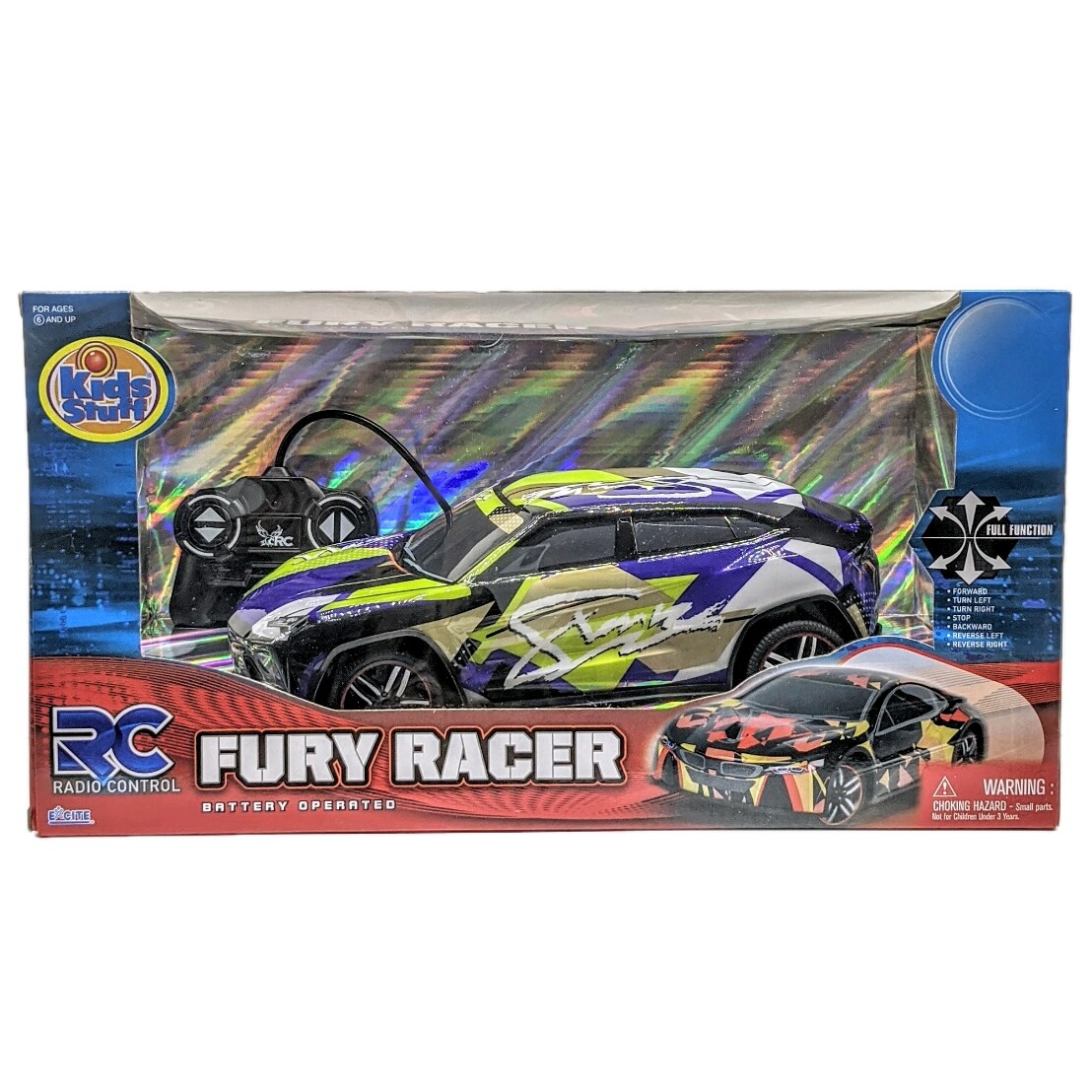 Kids Stuff Radio Control Fury Racer Battery Operated Green
