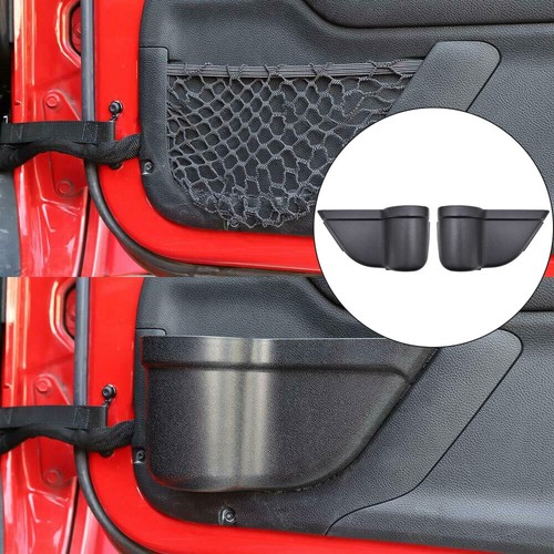 Caja organizadora de bolsillos de almacenamiento de puerta delantera para Jeep Wrangler JK JKU de 2/4 puertas 2011+ 2/4 puertas - Imagen 3 de 11