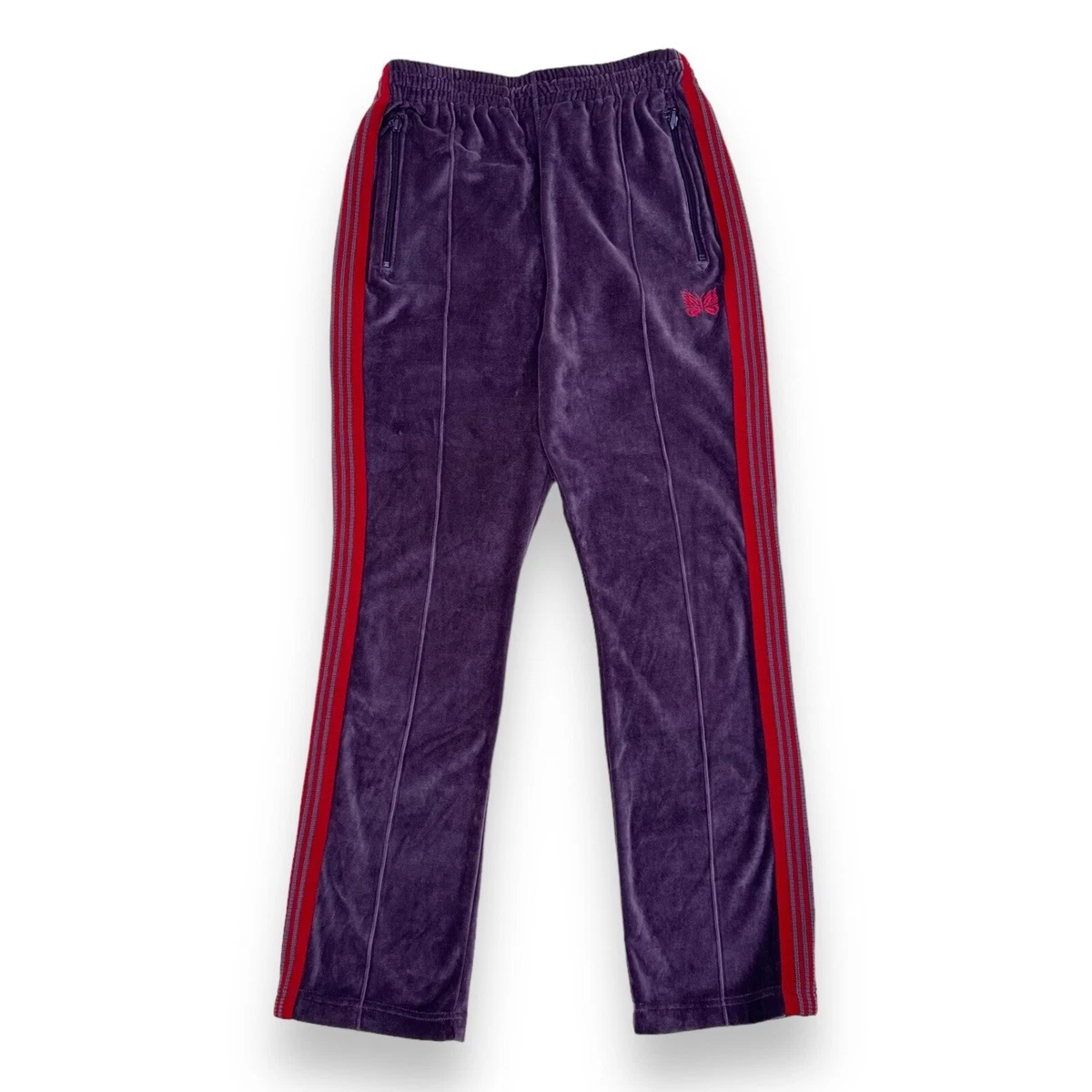 Needles Narrow Velour Purple Track Pants S eBay