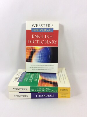 Websters Universal English Grammar Book Lot