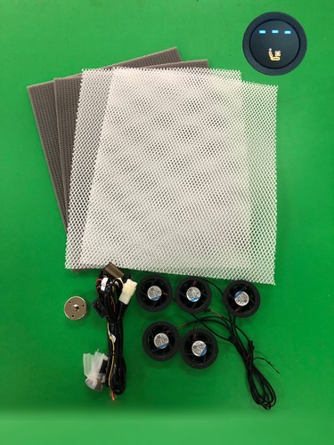 Universal car seat ventilation,1 seat,3-setting switch,seat cooler,mesh included - Foto 2 di 13