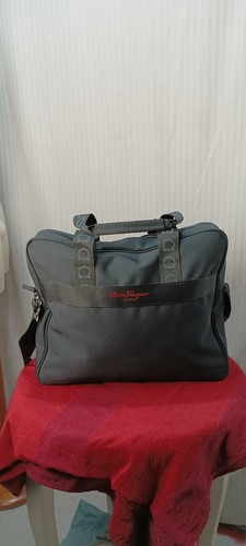 articolo d1276 borsa salvatore ferragamo parfums, porta PC, nero, poliestere, le