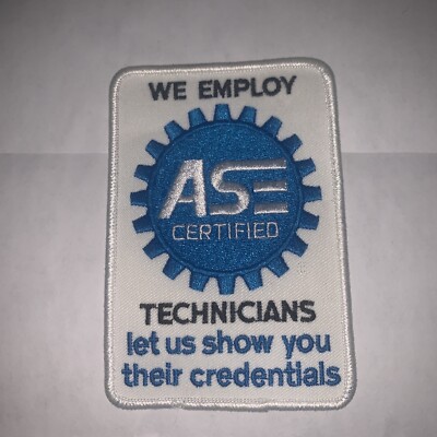 We Employ ASE Certified Automobile Technician Embroidered Patches