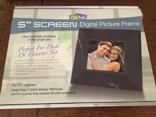 Gii Nii 5" Screen Digital Picture Frame New in Open Box