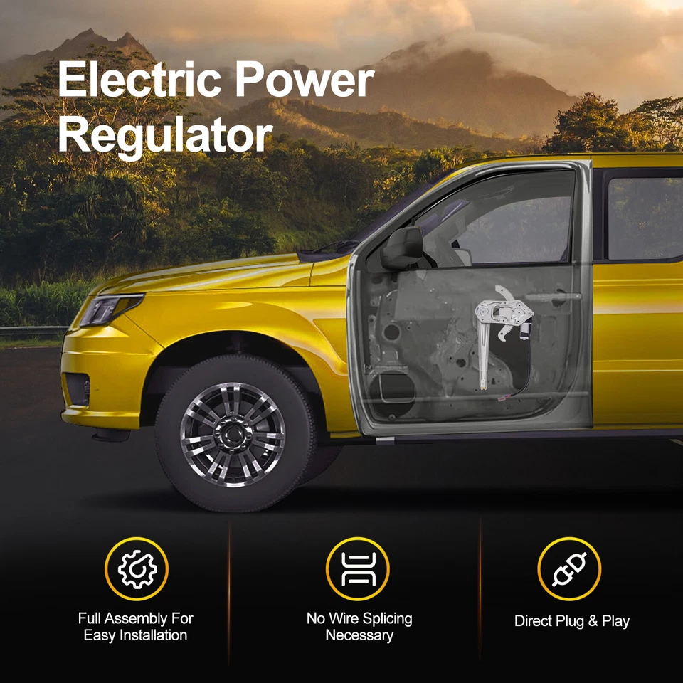 2x Conjunto de motor regulador de ventana eléctrica L&R delantero para Ford Ranger 1993-2011 Foto 3 de 4