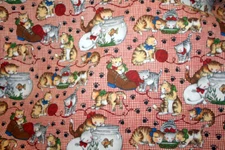 THE LIFE OF KITTENS BY SUSAN WINGET - 100% COTTON FABRIC
