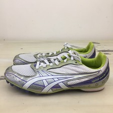 ASICS - HYPER ROCKET GIRL - Womens Metallic White Purple Track Shoes, Sz 9