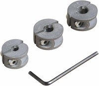 Wolfcraft 2755000 Tiefenstopps Zinkdruckguss Ø 6 8 10 Mm Bohrer ZubehöR 3Er Set