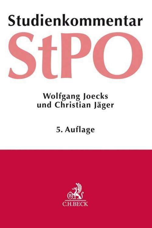 Strafprozessordnung | Studienkommentar | Wolfgang Joecks (u. A.) |