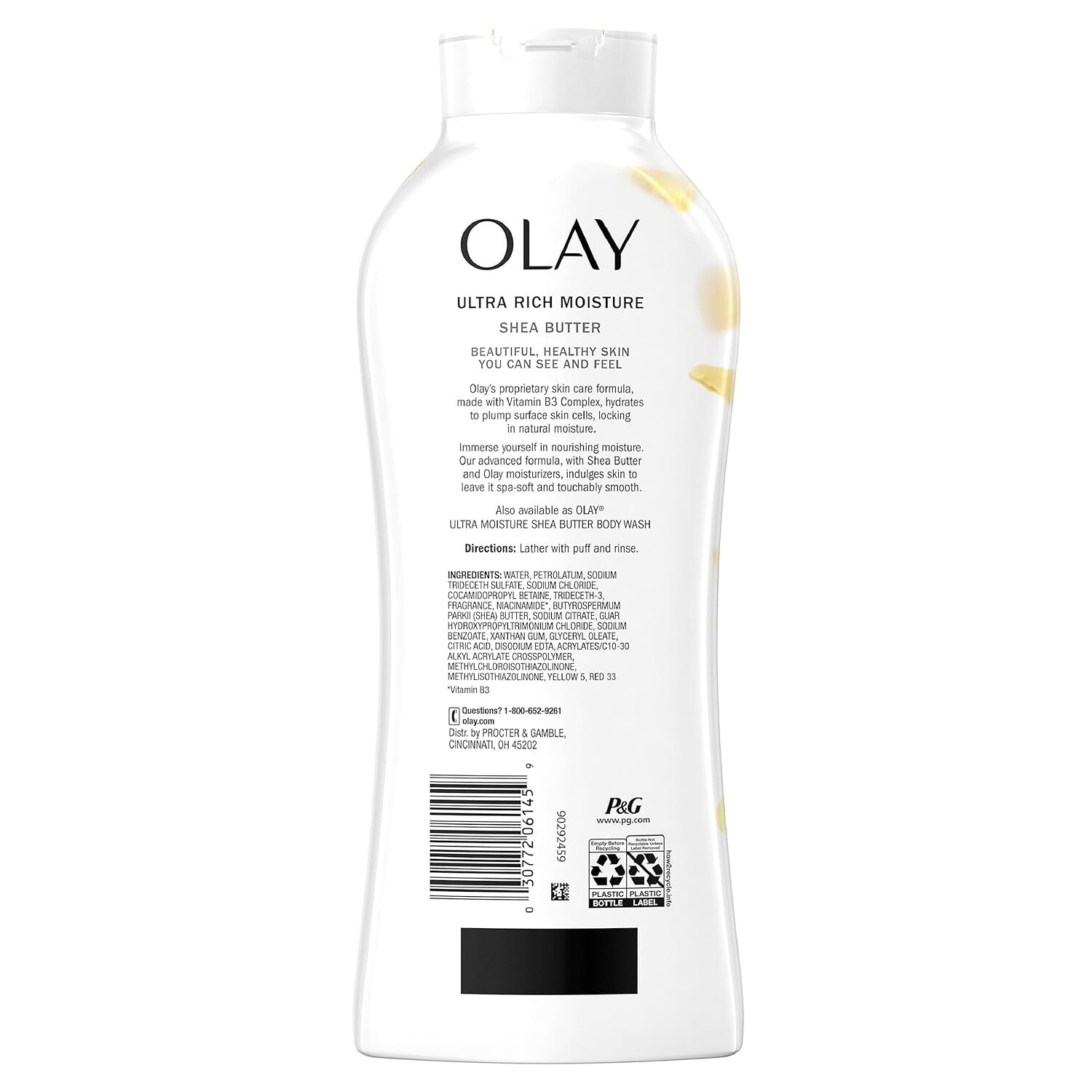 4 Pack OLAY Ultra Rich Moisture Body Wash with Complex VtmB3 Shea Butter, 22 oz