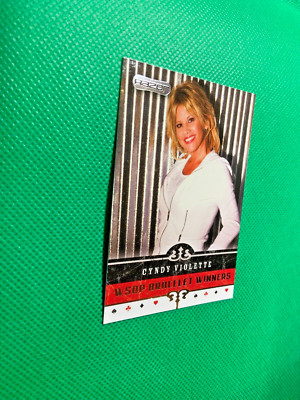 2006 Razor Poker CYNDY VIOLETTE #74 WSOP BRACELET WINNERS AA61