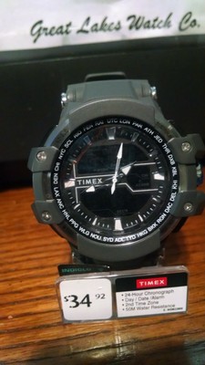 timex men's tactic dgtl big combo resin strap watch