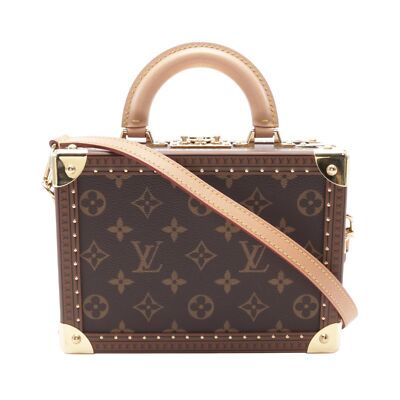 LOUIS VUITTON Petite Valise Shoulder Handbag Monogram canvas Brown M20468 