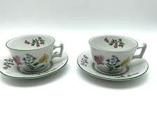 Vintage Spode England Fine China Summer Palace Tea Cup & Saucer Set of 2 RARE