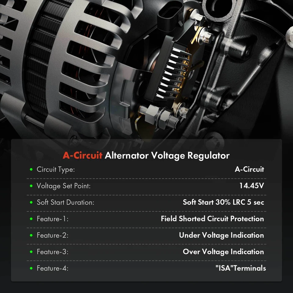 14.5V Alternator Regulator for Ford Taurus 94-00 Mercury Sable Tracer 3.0L 3.8L - Image 2 of 4