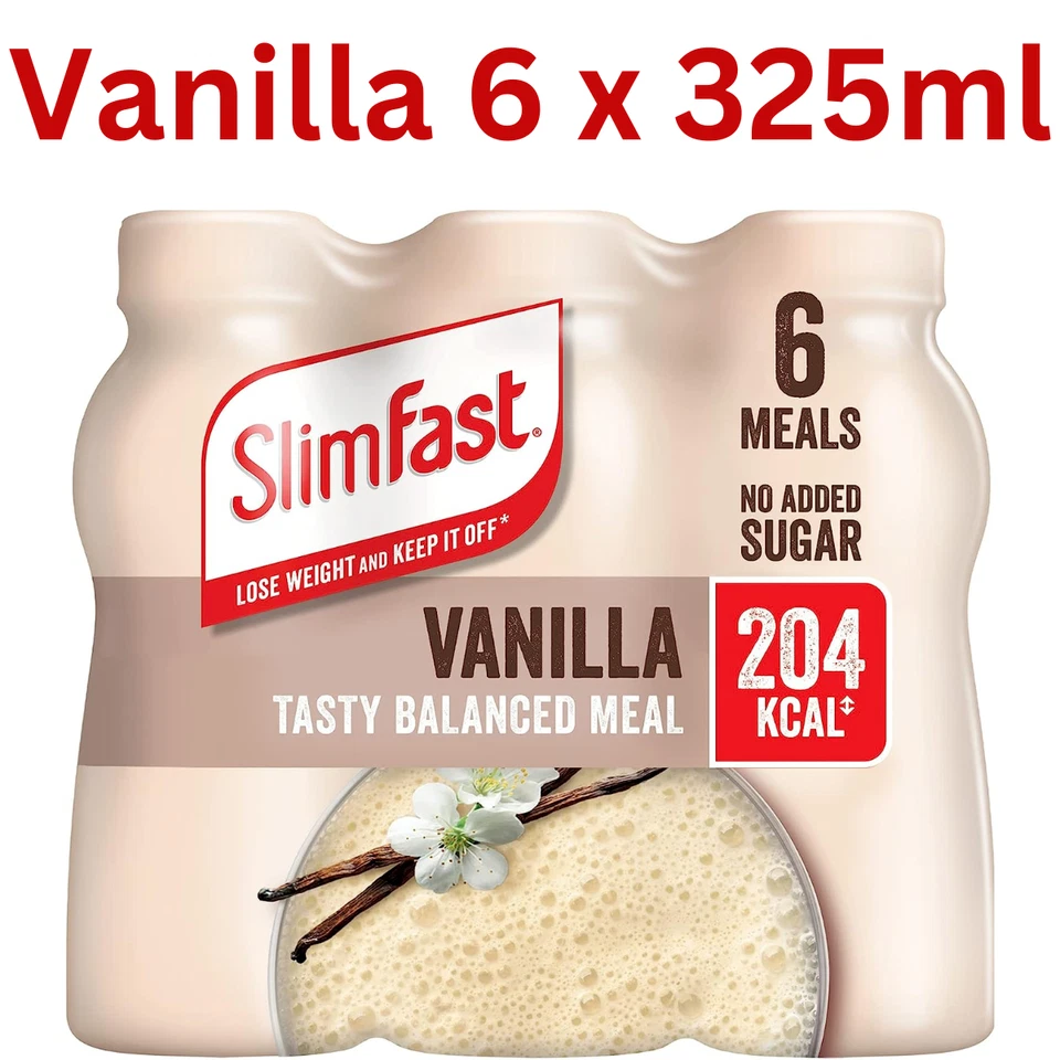 SlimFast Ready-to-Drink Shake High Protein Meal Replacement 325 ml Pack of 6 UK - Image 2 of 4